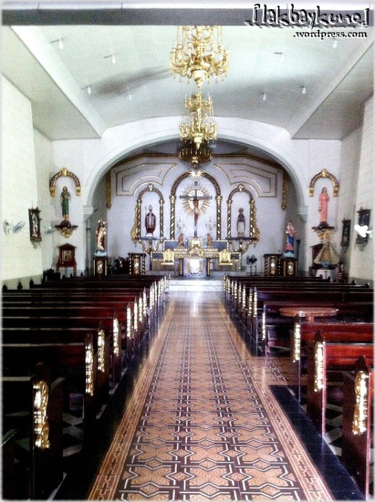 Interior of Baler Church. This is also where the late President Quezón was baptized.