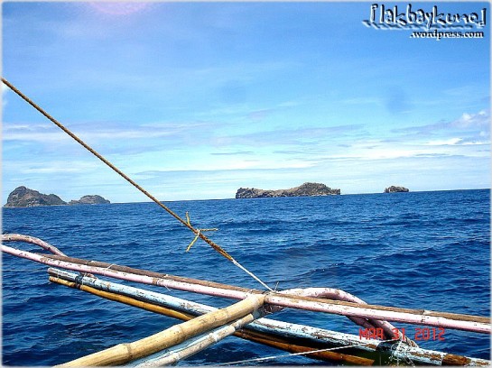 Out in the deep blue sea, a one-hour boat ride to Nagsasa Cove.